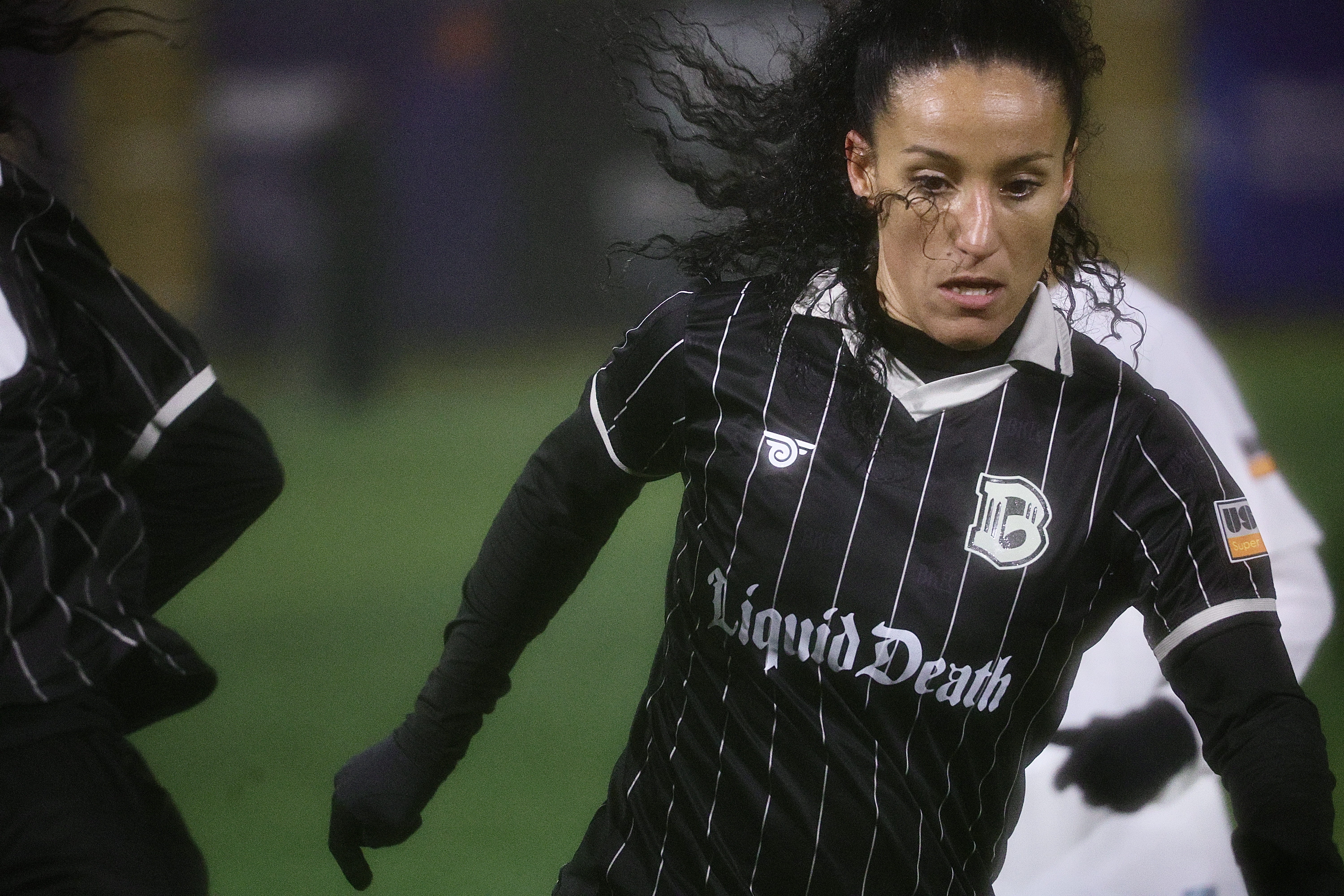 Black and white portrait photography example