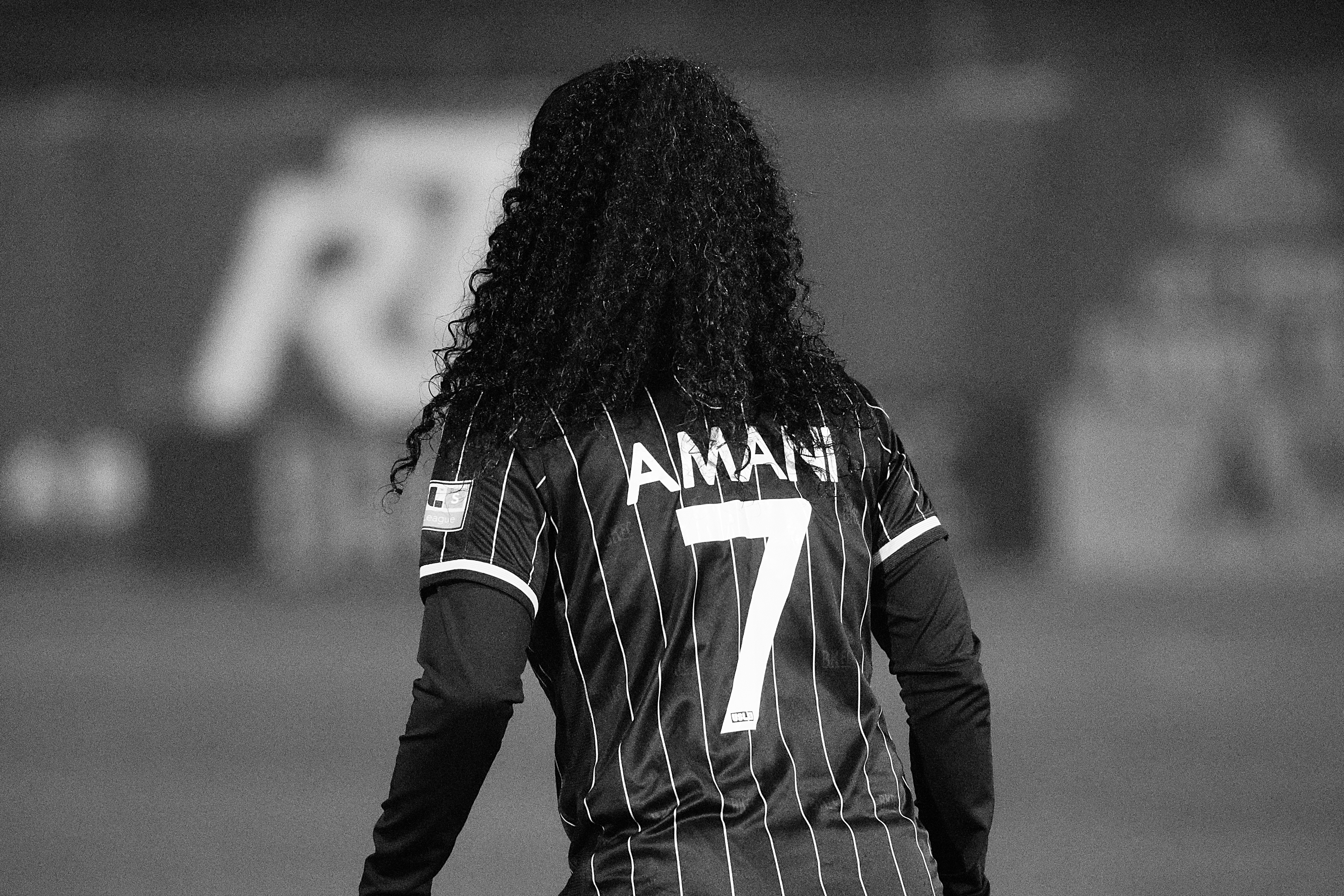 Black and white portrait photography example